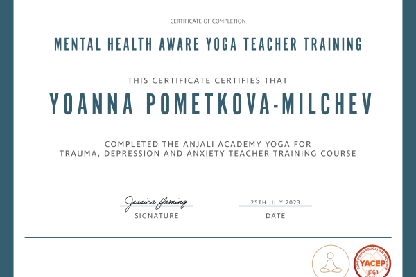 MENTAL HEALTH AWARE YOGA TEACHER TRAINING